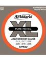 D'Addario EPN22 Pure Nickel Electric Guitar Strings, Jazz Medium, 13-55