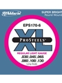 D'Addario EPS170-6 6-String ProSteels Bass Guitar Strings, Light, 30-130, Long Scale