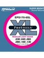 D'Addario EPS170-6SL 6-String ProSteels Bass Guitar Strings, Light, 30-130, Super Long Scale