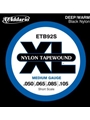 D'Addario ETB92S Tapewound Bass Guitar Strings, Medium, 50-105, Short Scale