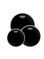 Evans Black Chrome Tompack, Fusion (10 inch, 12 inch, 14 inch)