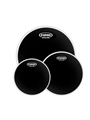Evans Black Chrome Tompack, Rock (10 inch, 12 inch, 16 inch)
