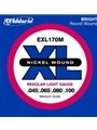 D'Addario EXL170M Nickel Wound Bass Guitar Strings, Light, 45-100, Medium Scale
