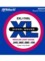 D'Addario EXL170SL Nickel Wound Bass Guitar Strings, Light, Super Long Scale