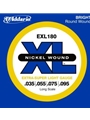 D'Addario EXL180 Nickel Wound Bass Guitar Strings, Extra Super Light, 35-95, Long Scale