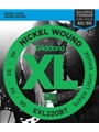 D'Addario EXL220BT Nickel Wound Bass Guitar Strings, Balanced Tension Super Light, 40-95, Lo