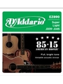 D'Addario EZ890 85/15 Bronze Acoustic Guitar Strings, Super Light, 9-45
