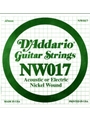 String--Guitar Single Electric - .017 Gauge - 5-pack