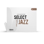 D'Addario Organic Select Jazz Unfiled Alto Saxophone Reeds, Strength 3 Soft, 25-Pack