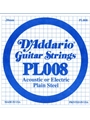 String--Guitar Single Acoustic/Electric - .008 Gauge - 5-pack