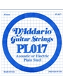 D'Addario PL017 Plain Steel Guitar Single String, .017