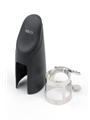 Ligature/cap--alto Sax  Rico - 2-screw - Nickel-plated
