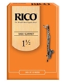 Reed - Bass Clarinet Rico Regular - Strength 1 1/2 - Box Of 10
