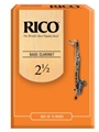Reed - Bass Clarinet Rico Regular - Strength 2 1/2 - Box Of 10