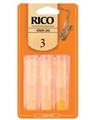 Reed - Tenor Saxophone Rico Regular - Strength 3 - 3-pack