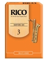 Reed - Baritone Saxophone Rico Regular - Strength 3 - Box Of 10