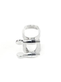 Ligature--sop Sax  Rico - 2-screw - Nickel-plated