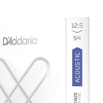 D'Addario XSAPB12554 XS Phosphor Bronze Acoustic Guitar Strings, Light Plus, 12.5-54
