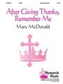 After Giving Thanks Remember Me