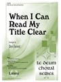 When I Can Read My Title Clear