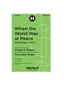 When the World Was at Peace