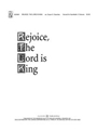 Rejoice The Lord Is King