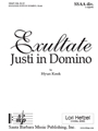 Exultate Justi in Domino