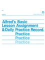 Lesson Assignment/Practice Record