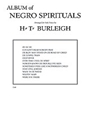 Album Of Negro Spirituals