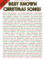 120 Best Known Christmas Songs