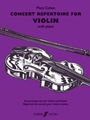 Concert Repertoire For Violin