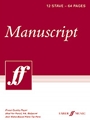 Manuscript Paper: 12 Stave Full Size (8.5 X 12)