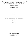 Concertino No. 3 [String Orchestra]