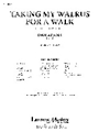Taking My Walrus for a Walk [Concert Band, Ensemble Works]