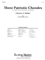 Three Patriotic Chorale [Concert Band]