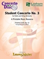 Seitz Student Concerto No. 3 - String Orchestra Parts on CD [String Orchestra Accompaniment Parts on