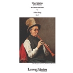 Vier Stucke (4 Pieces) for Clarinet and Piano, Op. 5 [Clarinet and Piano]