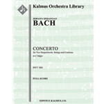 Concerto for Two Harpsichords in C, BWV 1061 [Detailed Instrumentation: Str (2-2-2-1-1 in set): Soli