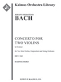 Concerto for Two Violins in D minor, BWV 1043 [string orch, hpchd, 2 soli violins]