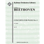 Concerto for Piano No. 4 in G, Op. 58 [1.2.2.2 : 2.2.0.0: Timp: Str (9.8.7.6.5 in set): Solo Pno]