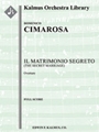 Il Matrimonio Segreto: Overture (The Secret Marriage) [2, 2, 2, 2 - 2, 2, 0, 0, timp, str]