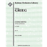 Concerto for Piano in A minor, Op. 16 [2(2dPicc).2.2.2: 4.2.3.0: Timp: Str (9-8-7-6-5 in set): Solo