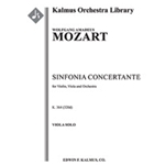 Sinfonia Concertante for Violin, Viola, and Orchestra, K. 364/320d [Full Orchestra, Solo Strings wit