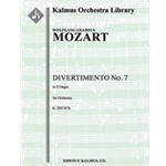 Divertimento No. 7 in D, K. 205/167a [0.0.0.1: 2.0.0.0: Str (4-4-3-3-3 in set)]