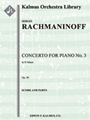 Concerto for Piano No. 3 in D minor, Op. 30 [2, 2, 2, 2 - 4, 2, 3, 1, timp, perc, str, [solo piano]]