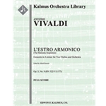 L'Estro Armonico, Op. 3, No. 8: Concerto for Two Violins in A minor, RV 522/ F.I:177 [Solo Vns (2):