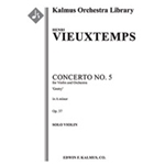 Concerto for Violin No. 5 in A minor, Op. 37 'Gretry' [Full Orchestra, Solo Strings with Ensemble]
