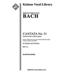 Cantata No. 51: Jauchzet Gott in allen Landen, BWV 51 [Solo Tpt: Str (2-2-2-1-1 in set): Hpchd: Solo