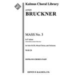 Mass No. 3 in F minor [2.2.2.2: 2.2.3.0: Timp: Org (ad libitum): Str (4-4-3-3-3 in set): Solo SATB: