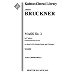 Mass No. 3 in F minor [2.2.2.2: 2.2.3.0: Timp: Org (ad libitum): Str (4-4-3-3-3 in set): Solo SATB: